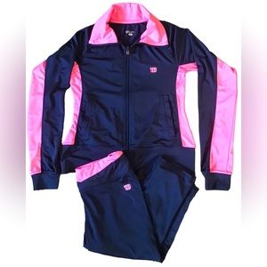 Vtg Wilson EUC  2pc Sports Jacket & Capri Leggings